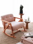 Atelier Del Sofa Nini Sallanan - Silla Alada de Terciopelo Rosa